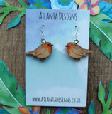 Robin - Garden Birds Jewellery - Earrings or Necklace