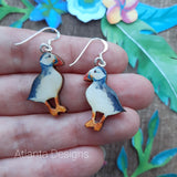 Puffins - Birds Jewellery - Earrings or Necklace