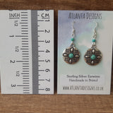 Turquoise Patterned Earrings