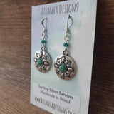 Turquoise Patterned Earrings