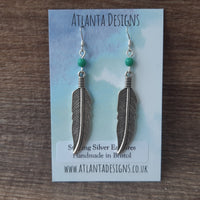 Large Feather Earrings