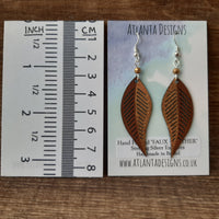 Leaf/ Feather Earrings (Gold)