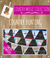 COUNTRY & COWBOYS - Bunting - Illustrated Gifts