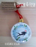 SCUBA DIVING - Christmas Baubles - Illustrated Gifts