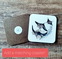 PERSONALISE ME! Manta Ray Mug with Optional Coaster Upgrade