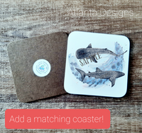 PERSONALISE ME! Whale Shark Mug with Optional Coaster Upgrade